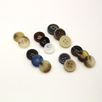 Boutons de chemise en résine 4 trous boutons vêtements costume Cardigan col boutons vêtements vente en gros