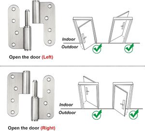 304 Thép Không Gỉ Có Thể Tháo Rời Bản <span class=keywords><strong>L</strong></span>ề Nâng Cửa Fillet Bản <span class=keywords><strong>L</strong></span>ề H Hình Chữ <span class=keywords><strong>L</strong></span> Bóng Mang Cửa Bản <span class=keywords><strong>L</strong></span>ề - Product Image 3