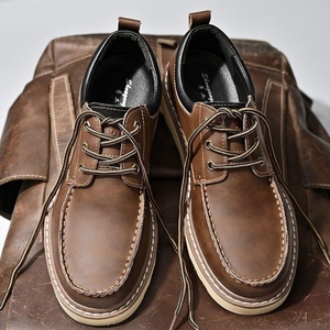 Zapatos de Trabajo de Invierno Exportados a Italia, Estilo Británico, Casuales, de Dos Capas, con Parte Superior de Piel Vacuna, Antideslizantes, Transpirables y Duraderos - Product Image 2