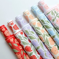 Papier d'emballage pour bouquet de fleurs imperméable Victoria Garden, Matériaux d'emballage floraux