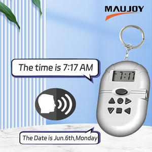 Orologio Parlante con Portachiavi in Inglese/Tedesco/Francese/Spagnolo/Italiano con Allarme e Annuncio Orario Ora per Ora per Non Vedenti e Ipovedenti - Product Image 2