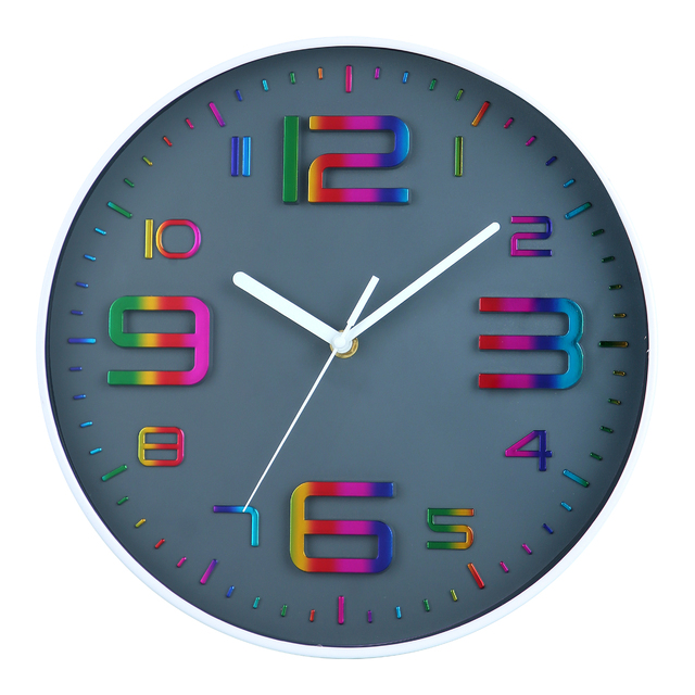 Wall Clock Simple Living Room Quartz Clock Creative Mute Home 3D Digital Decorationwall Clock