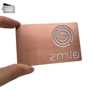 Cao cấp màu đỏ đồng chải thẻ kinh doanh kim loại cao cấp của công ty tặng quà cho Luật Sư ngân hàng realtors ceos thăm thẻ in - Product Image 4