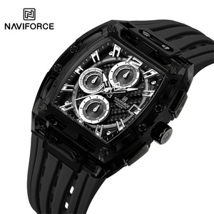 Reloj NAVIFORCE 7105 <span class=keywords><strong>BBB</strong></span> Quart para Hombre, Caja de Plástico Transparente, Cronógrafo Deportivo con Calendario - Product Image 1