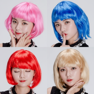 Costumi di Halloween capelli corti e lunghi oggetti di scena per la competizione sportiva e spettacoli di festa - Product Image 1