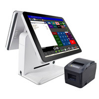 Imprimante Tiroir-caisse Pos Set 15 "Vérificateur de prix Terminal Pos Ordinateur Restaurant Écran tactile Pos Caisse enregistreuse