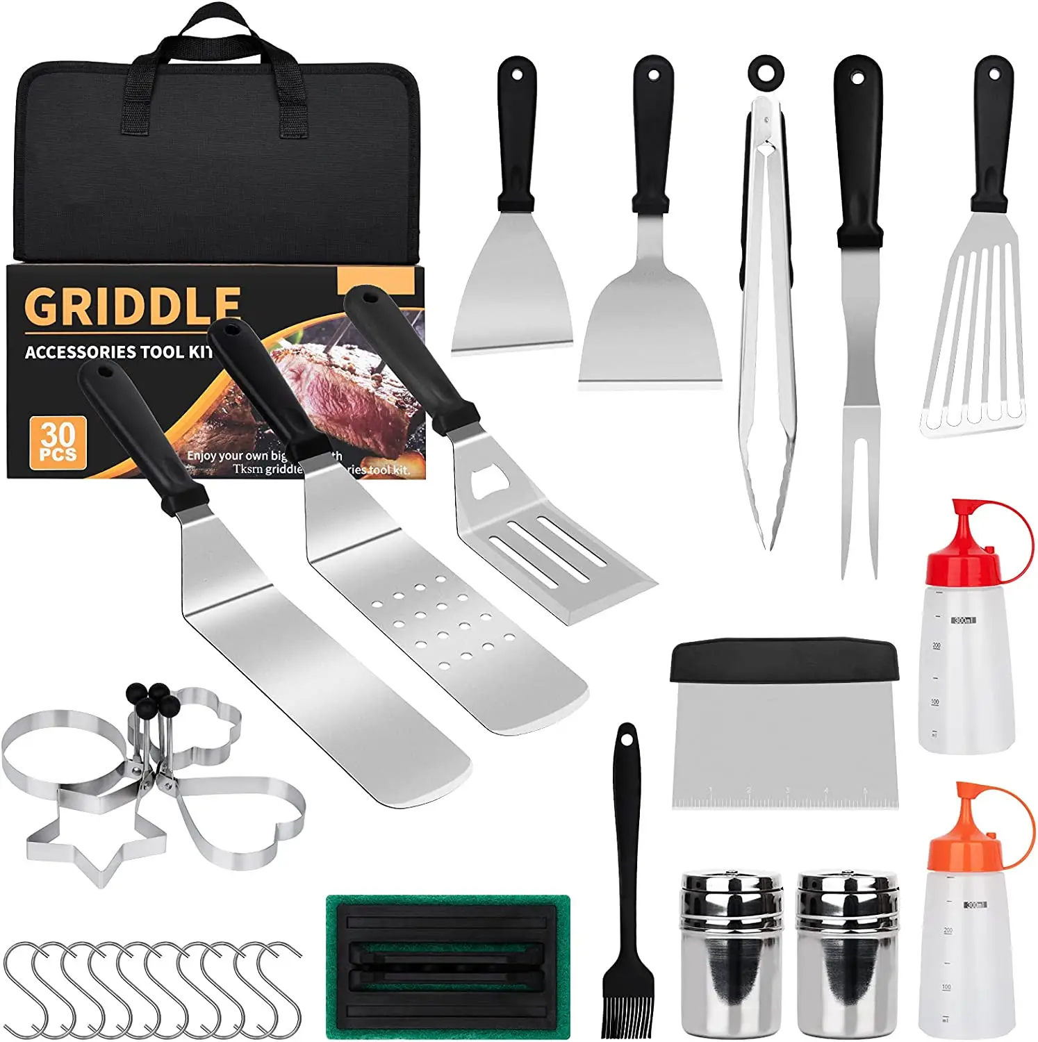 Bbq Set Cooking Tools Flat Top Grill Tools Griddle Accessories Stainless Steel Griddle Accessories Bbq Grill Set