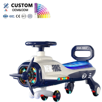 Voiture électrique pour enfants, style avion, quatre roues, pour jouer à l'intérieur et à l'extérieur, pour les enfants de 13 à 24 mois et de 4 à 6 ans