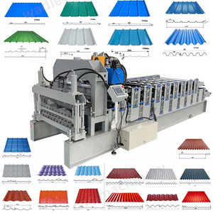 Machine de profilage de tôles ondulées pour toitures, machine de formage de panneaux de toiture en métal double IBR - Product Image 1