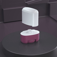 Emballage de bouteille de bâton de déodorant vide solide rechargeable ovale 50g