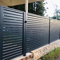 Op maat gemaakt modern decoratief aluminiumlegering draad elektrisch lamellenhek systeem paneel profiel klik-systeem rotbestendig CE