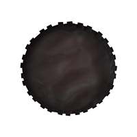 Tapis de remplacement professionnel en maille pour trampoline de jardin, cercle noir, élastique, gymnastique, avec logo personnalisé, pour usage commercial et domestique