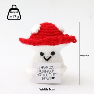 Poupées en crochet représentant des légumes, jouets faits main en tricot, cadeaux d'entraînement émotionnel, mini amigurumi, décoration de bureau inspirante - Product Image 3