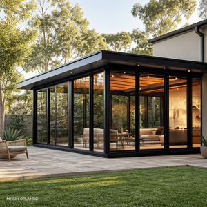 Solárium de Aluminio y Vidrio Templado, Cerramiento de Patio, Invernadero, Sala de Jardín, Estructura de Tamaño Personalizado para Villa, Hotel, Parque - Product Image 6