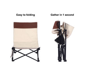 Silla Plegable Portátil Moderna para Camping, de Metal, para Parque, Playa, Viajes, Ligera, Negra - Product Image 4