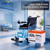 Neue LiFePO4-Technologie 12V200AH Elektro-Dreirad-Batterie Vibrationsfest Plug-and-Play für Behindertenroller CE FCC UN38.3