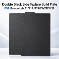 Placa de Construcción PEI Texturizada de Doble Cara para Impresora 3D Bambu Lab A1 P1P P1S X1 X1C, 257x257mm, Reemplazo de Base Magnética de Acero de Resorte