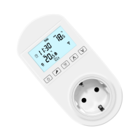 Termostat Soket yang Dapat Diprogram dengan Pengontrol Suhu Digital, Termostat Soket Rumah, Termostat Colokan Rumah