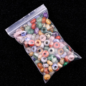 <span class=keywords><strong>Perles</strong></span> rondes <span class=keywords><strong>en</strong></span> agate de cristal naturel <span class=keywords><strong>en</strong></span> vrac, gros trous, 8*14mm, pour la fabrication de bracelets tissés à la main, accessoires de bricolage - Product Image 5