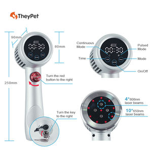 เลเซอร์คลาส 4 เส้นเอ็นกรงเล็บม้าฟื้นฟูบําบัดบาดแผลเลเซอร์ทรงพลัง 808nm และ 650nm สําหรับการใช้สัตว์ - Product Image 4