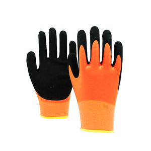 Gloveman Winter Heavy Duty Double Polyester Liner Latex Twice Safety Coated <strong>Glove</strong> Windproof Warm Garden <strong>Working</strong> <strong>Gloves</strong> - Product Image 2