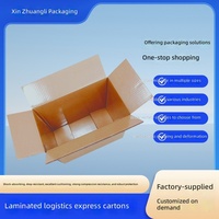 Cartons de livraison express logistique, fournis directement par l'usine, grands cartons de déménagement en carton ondulé laminé pliables