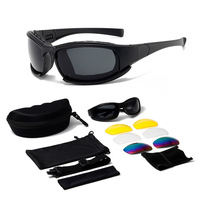 Nouvelles lunettes de cyclisme anti-vent avec protection UV400, lunettes de protection oculaire colorées pour l'extérieur, unisexes, vision nocturne, pour la randonnée dans le désert