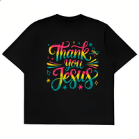Transfert DTF personnalisé Jésus chrétien prêt à presser, thermocollant pour T-shirts et vêtements