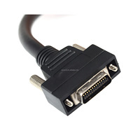 Cable de Cámara Industrial PoCL de Visión Artificial de Alta Flexibilidad y Blindaje de 26 Pines, SDR26 a MDR26, PVC/PUR, Cobre, 1m, Cables CameraLink