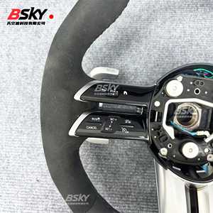 เหมาะสำหรับ Mercedes Benz W204 W176 W212 W211 W205 W213 W210 CLA <span class=keywords><strong>W124</strong></span> W221 W177หนังนิ่มหนังนิ่มพวงมาลัยแมลงปอหนัง - Product Image 4