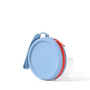 Round Silicone Zero Wallet Earphone Bag Makeup Portable Zipper Key Bag <b>Mini</b> Accessories Organizer Coin <b>Pouch</b> - Product Image 4