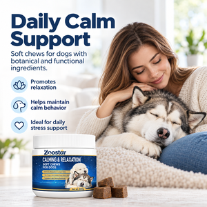 En stock – Friandises calmantes pour chien à la L-Théanine, Camomille et Valériane pour un comportement détendu et un soutien quotidien au bien-être canin 300g - Product Image 2