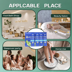 Ensemble de soins des pieds 4 en 1 pour <span class=keywords><strong>manucure</strong></span> et pédicure, sel de mer, gommage au sucre, masque de boue, beurre de massage, aloès vera, salon, ongles, pieds, SPA, pédicure - Product Image 6