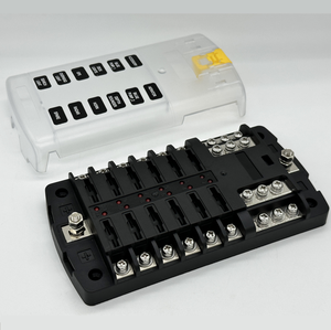 Caja de Fusibles de 12 Vías ST Blade 100A/32V DC, 12 Circuitos con Bus Negativo y LED - Product Image 2