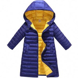 Chaqueta de invierno JACKETOWN para niñas, abrigo con capucha cálido, parka de plumón para niños, ropa de abrigo. - Product Image 2
