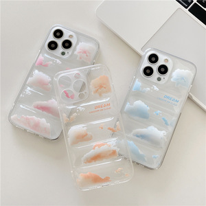 Für <span class=keywords><strong>I</strong></span> Phone 12pro Fancy Down Jacke Telefon abdeckung Hüllen Clown Design Kamera abdeckung Soft TPU Schwarz Für Handy - Product Image 4