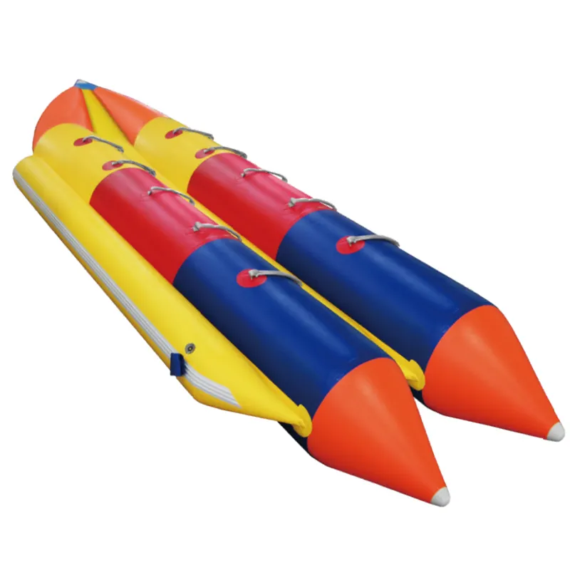 Zebec Kxone 10 20 Người Waterpark Banana Shape <span class=keywords><strong>Inflatable</strong></span> Flying Fish Banana Boat Với Giá Nhà Máy Cho Vui