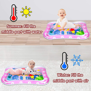 Tapete de Juego Acuático Flotante para Bebés, Equipo de Juego para el Tiempo de Diversión Boca Abajo, Tapete de Agua Inflable Premium para Niños Pequeños - Product Image 4