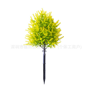 Planta Artificial de Lavanda de 45 cm de Altura, Plástico, Decorativa para Interiores y Exteriores, con Base de Espiga - Product Image 3