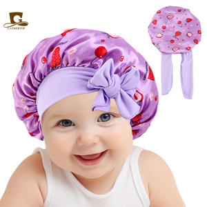 <span class=keywords><strong>Gorro</strong></span> para bebés y niños, bonito <span class=keywords><strong>gorro</strong></span> redondo con lazo colorido para <span class=keywords><strong>gorro</strong></span> de dormir y pañuelo para la cabeza - Product Image 4