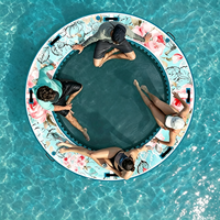 Nouvelle conception de hamac aquatique gonflable, plateforme flottante avec maille à séchage rapide pour le plaisir aquatique