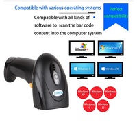 Escáner de Código de Barras CMOS Inalámbrico 1D 2D, Interfaz USB/RS232, Lectura Automática, Lector de Pagos, Verificación, Industria Logística, 300 Escaneos/Segundo