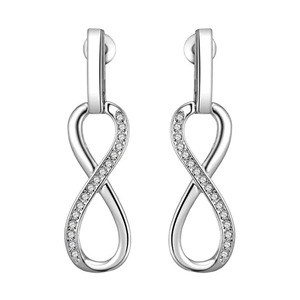 Eleganti Orecchini Lunghi a Nodo Infinito per Donne, Gioielli di Moda Romantici - Product Image 1