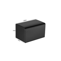 Offre Spéciale : Ensemble de 5 Accessoires de Salle de Bain en Acier Inoxydable Noir, Sans Perçage, Matériel Sanitaire Moderne pour Maison et Hôtel