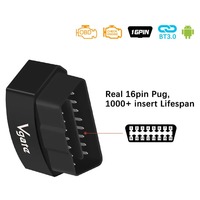 Escáner de Diagnóstico para Automóviles Vgate ICar3 ELM327 V2.1 OBD2 para Android con 12V, 1 Año de Garantía y Soporte en Inglés