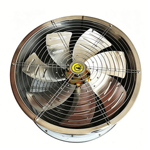 Ventilador de Recirculación Tipo 500 de 20 Pulgadas, 180W/370W, 5/7 Aspas de Acero Inoxidable para Establos y Aves de Corral - Product Image 1