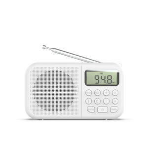 Récepteur radio FM portable haute sensibilité Haut-parleur intégré à affichage numérique | Fonctionne sur batterie 2 cellules AA | Compact et facile à utiliser - Product Image 1