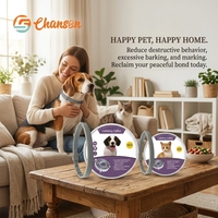 Collier apaisant CHANSON en gros pour chats et chiens, à ingrédients naturels, réglable, à la lavande, pour réduire l'anxiété et favoriser le calme