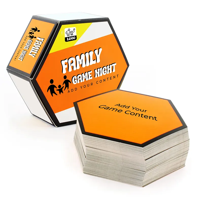 Özel baskı konuşma yeni başlayanlar ve zorluklar çocuklar gençler ve yetişkin için dolu eğlenceli aile kağıt kartı oyunu