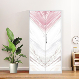 Flor Transferencia Doble Puerta Corredera Armario <span class=keywords><strong>Almira</strong></span> armario de acero - Product Image 3